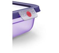 Emsa Oneclick N1210600 Boîte Hermétique Alimentaire Rectangulaire 0,75 L Violet, Translucide Violet