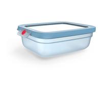 Emsa Oneclick N1210700 Boîte Hermétique Alimentaire Rectangulaire 1,2 L Bleu, Translucide Bleu