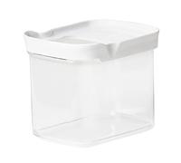 Emsa Optima N11419 Boîte en vrac rectangulaire 1 litre | Couvercle coulissant | Idéal pour les portions | 100% sûr/hygiénique/sans danger | Joint fraîcheur | Sans BPA | Design transparent 1,0 l
