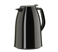 Emsa Pichet Isotherme, 1,5 Litres, Fermeture Quick Press, 100% Hermétique, Noir Brillant, Mambo, 517009