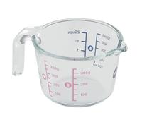 Emsa Prep&Bake K3236034 Verre doseur à 2 graduations pour ingrédients solides et liquides, versement facile, passe au micro-ondes 0,5 l