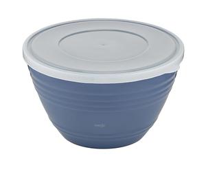Emsa Prep&Bake K32541 Bol mélangeur en plastique avec couvercle de conservation pour le rangement au réfrigérateur, fond antidérapant, stabilité parfaite lors du mélange, passe au lave-vaisselle