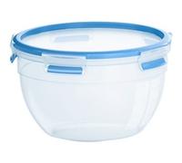 Emsa Clip&Close Boîte alimentaire ronde 2,6 L, Conservation parfaite des aliments, Joint fraicheur 100 % étanche, Hygiénique, Sans odeur, Sans BPA, Fabriquée en Allemagne, Garantie 30 ans N1011400