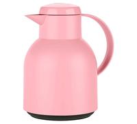 Emsa Samba F40103 Pichet isotherme en plastique avec fermeture Quick Press 100% étanche 12 h chaud et 24 h froid Rose poudré Rose poudré
