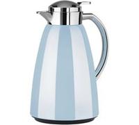 Emsa Campo F41304 Pichet isotherme, capacité 1 l, fermeture Quick Tip, 100% étanche, chaud pendant 12 h, froid 24 h, acier inoxydable de qualité supérieure, nettoyage facile, bleu pastel