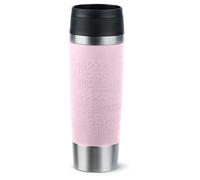 Emsa N20224 Travel Mug Classic Gobelet isotherme 0,5 l | Bouchon à vis confortable | Acier inoxydable | 6 h chaud et froid 12 h | 100% étanche | Passe au lave-vaisselle | Ouverture à 360° | Rose