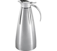 Emsa 502664 ELEGANZA Pichet isotherme, fermeture easy open, acier inoxydable, 1,3 L