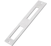 EMSea 1 Plaque de Gâche Plate de Porte en Acier Inoxydable 172mm x 33,7mm pour Poignée de Porte Pêne Dormant Plaques de Gâche de Sécurité Porte Ouvre-porte électrique Argent (entièrement Fermé)