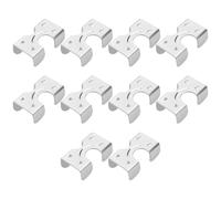 EMSea 10pcs Pinces à Corde Doubles Robustes en Acier Inoxydable 304 Taille 40mmx22mm pour Diamètre de Corde de 10 à 12mm Pince à Pression Polyvalente pour Corde