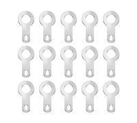 EMSea 200pcs Borne à Sertir 4.2mm Plaque de Cosse à Souder Connecteur de Borne à Anneau Nu Sertissage pour Micro-moteurs Noyaux de Magnétophone Cuivre Plaqué, Argent
