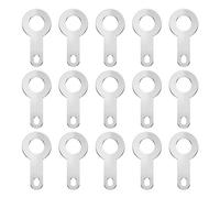 EMSea 200pcs Borne à Sertir 6.2mm Plaque de Cosse à Souder Connecteur de Borne à Anneau Nu Sertissage pour Micro-moteurs Noyaux de Magnétophone Cuivre Plaqué, Argent