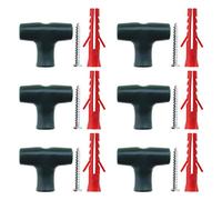 EMSea 30pcs Clip de Clôture Murale Fixation Kit avec Vis d'ancrage pour Cadre de Fil du Poulet