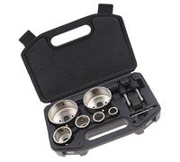 EMSea Kit de Scie-Cloche à Revêtement en Diamant pour Carreaux de Céramique avec Boîte de Rangement en Alliage 6 Trous 22 à 73mm Portable Durable Coupe de Béton