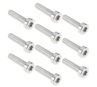 EMSea Lot de 10 vis cannelées Torx M5 x 20 mm T25 9022-371-1020 en acier inoxydable compatibles avec scie à tronçonner Stihl TS400 TS410