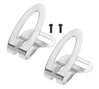 EMSea Lot de 2 crochets de ceinture sans fil avec vis 372229 331277 compatibles avec perceuse sans fil Hitachi 18 V - Boucle de taille argentée