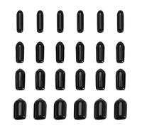 EMSea Lot de 200 Capuchons Ronds en PVC Anti-poussière pour Filetage de vis M2 M3 M4 M6 pour Fil électrique Noir