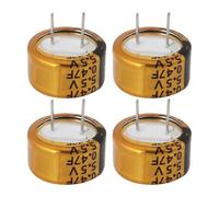 EMSea Lot de 4 super condensateurs 0,47 F 5,5 V de type C pour enregistreurs de voiture, instruments intelligents, interrupteurs à vide