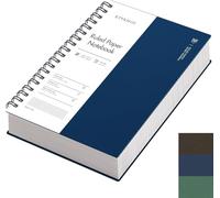 EMSHOI B5 - Carnet ligné 300 pages/150 feuilles, bloc-notes à spirale multicolore, papier épais de 100 g/m², couverture rigide imperméable, journal d'écriture pour femme, homme, travail, bureau,