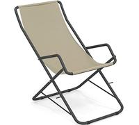 Emu Bahama Transat inclinable pliable Art. 170 Couleur fer antique 22 Toile en Textilène Couleur beige
