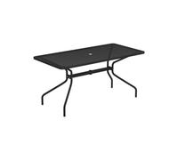 Emu - Table rectangulaire Noir