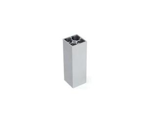 EMUCA 098798 - Set de 2 pieds de meuble carrés aluminium 25 mm