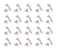 Emuca 1011807 Pack aus 20 Topfscharnieren Ø35mm 100° mit sanftem Verschluss für aneinanderstoßende Türen und Euro-Zusätze zum Festschrauben mit Verbindergehäuse