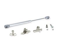 Emuca 1274125 Lot de 10 Vérins à gaz relevables avec fixations pour porte de meuble 8 kg 80 mm