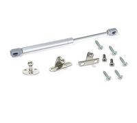 Emuca 1274925 Lot de 10 verins à gaz relevables avec fixations 5 kg 80 mm pour porte de meuble