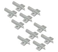 EMUCA 1275021 Tampon Amortisseur pour Porte Battante de Meuble/Tiroir, Gris, Set de 10 Pièces