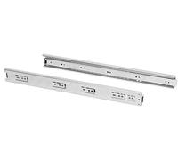 Emuca 3007505 Paire de Coulisses/Glissières à Billes Sortie Totale 45mm x 500mm pour Tiroir, Zingué