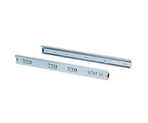 Emuca 3028905 Paire de coulisses/glissières à billes sortie totale 45mm x 650mm pour tiroir