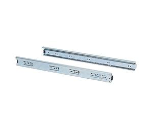 Emuca 3043405 Paire de coulisses/glissières à billes sortie totale 45mm x 400mm pour tiroir, Lot de 5, Zingué