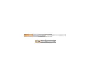 Emuca 3049505 Paire de coulisses/glissières à billes sortie totale et fermeture amortie 45mm x 350mm pour tiroir