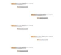 Emuca 3051105 Paire de coulisses/glissières à billes sortie totale et fermeture amortie 45mm x 350mm pour tiroir, Lot de 5