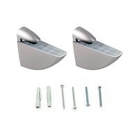 Emuca 4009325 Aguila Lot de 2 Supports pour étagère d'épaisseur 8-40 mm Finition Peint Alu