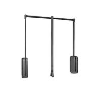 Emuca 7030152 Penderie rabattable pour armoire Sling, 600 830, Titane , Acier et Plastique.
