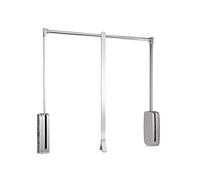 Emuca 7030211 Penderie rabattable pour armoire Sling, 830 1150, Chromé, Acier et Plastique.