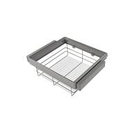 Kit panier en fils d'acier + cadre pour dressing Quartz - finition titane - module 600 mm EMUCA