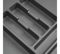 Emuca 8329523 range couverts Optima pour tiroir universel, module 500mm, Plastique, Gris antracite