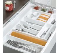 Emuca 8333315 range couverts Optima Vertex Concept, profondeur 500mm, plateau 16mm, module 600mm, Plastique, Blanc