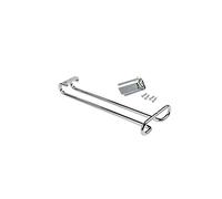 Emuca 8929511 Support porte-verres à pied suspendu sous armoire/étagère, 28cm long en acier chromé 1 Chromé