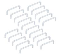 Emuca 9163364 Poignée pour meuble diamètre Ø8mm, CC 96mm, acier, chromée mat, Set de 20 pièces