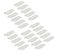 Emuca 9166062 Lot de 25 poignées pour meubles Setubal, L45mm, entraxe 32mm, Aluminium, Anodisé mat