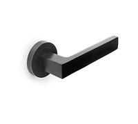 EMUCA 9171914 Poignée de Porte intérieur, Noir, 1 set