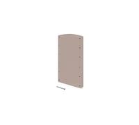 Emuca - Accessoire latéral pour penderie rabattable, Vis de montage, Plastique, gris pierre, 2 un