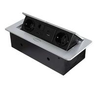 Multiconnecteur Atom 26 C pour bureau - EU - Peint en aluminium - Acier et Plastique et Zamak.