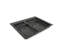 Emuca Recycle 8197023 - 2 compartiments - Anthracite