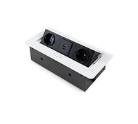 Multiconnecteur Atom 26 Lite pour bureau, 265 x 120 mm, Peint en blanc