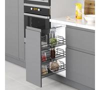 Emuca Chariot extractible TitaneStar gris anthracite avec fermeture amortie, module 300mm