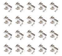 Emuca charnières coudées pour meuble, fermeture amortie - lot de 20
